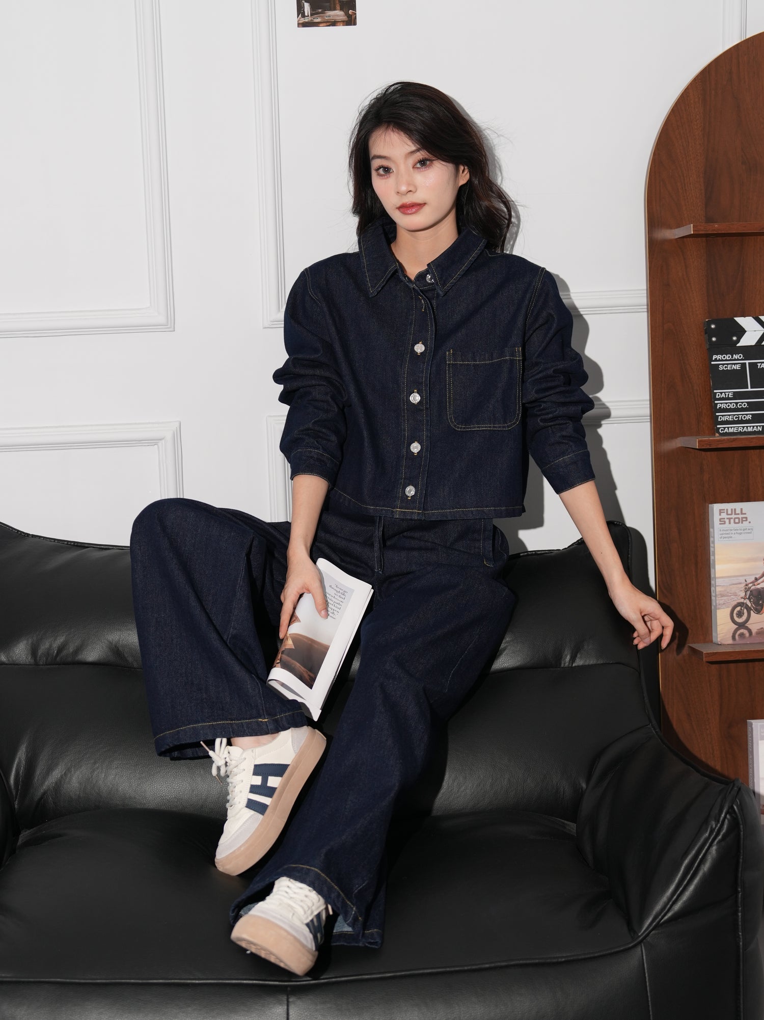 カジュアルデニムセットアップ