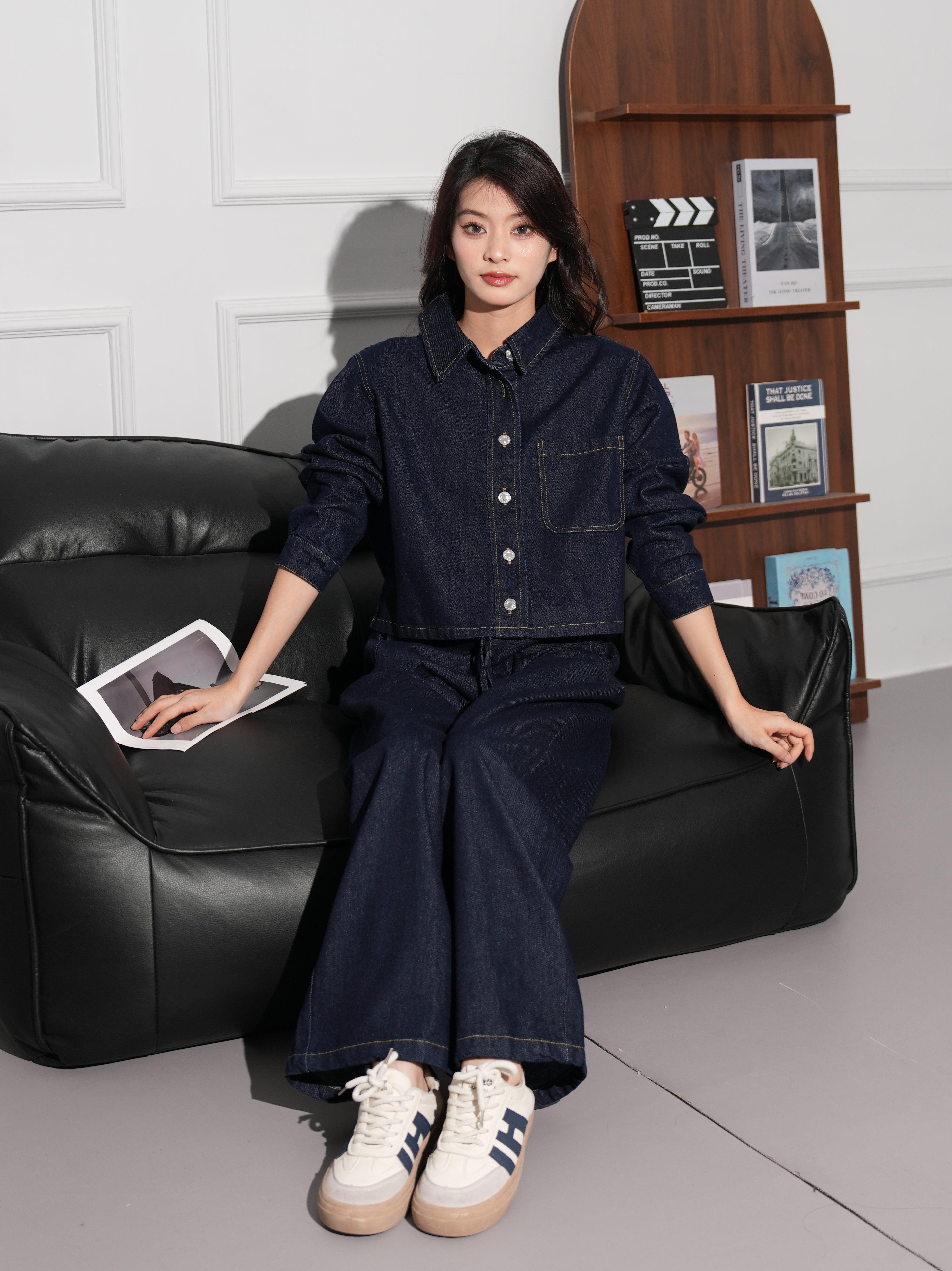 カジュアルデニムセットアップ