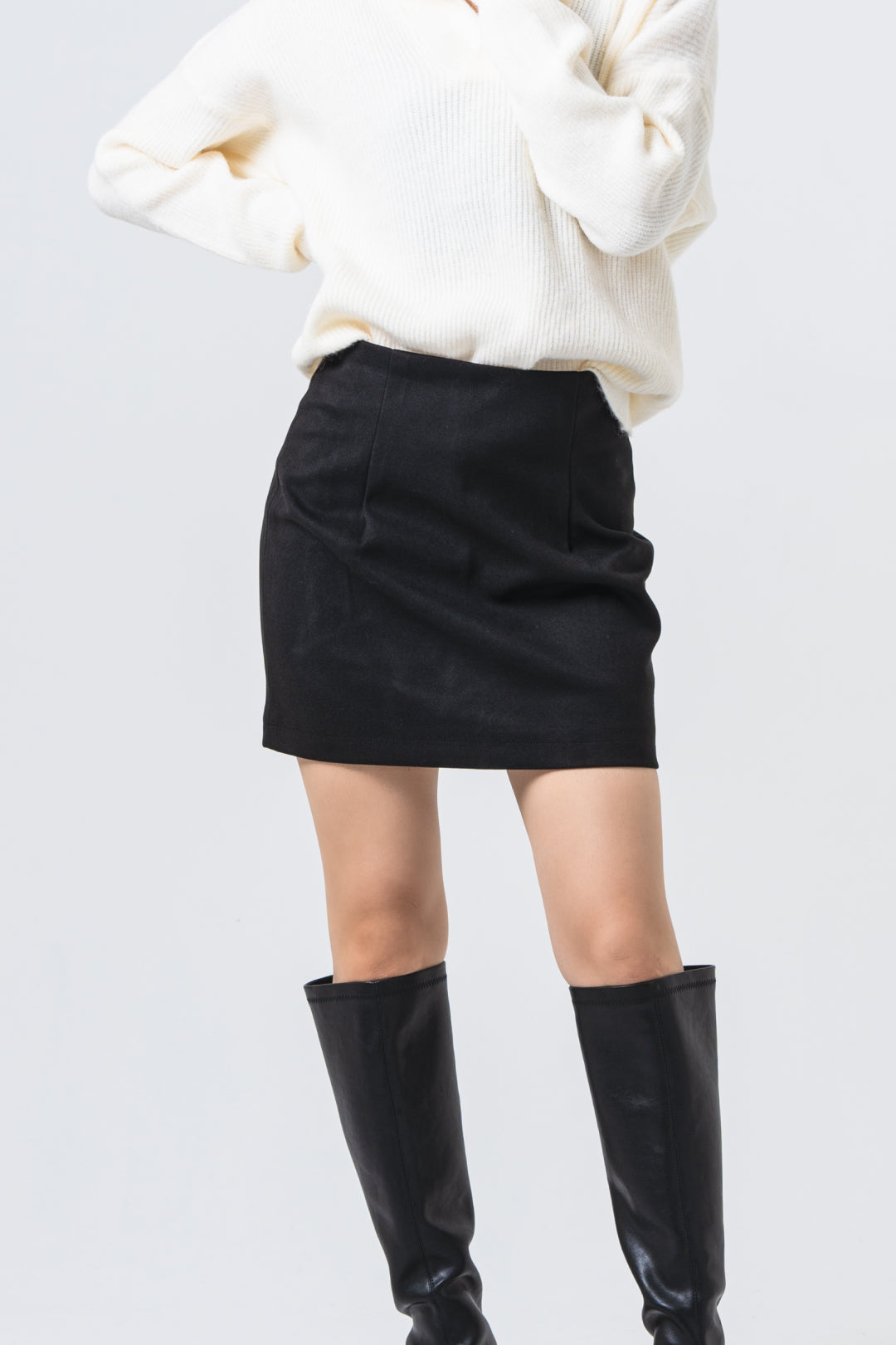 ウールミニタイトスカート