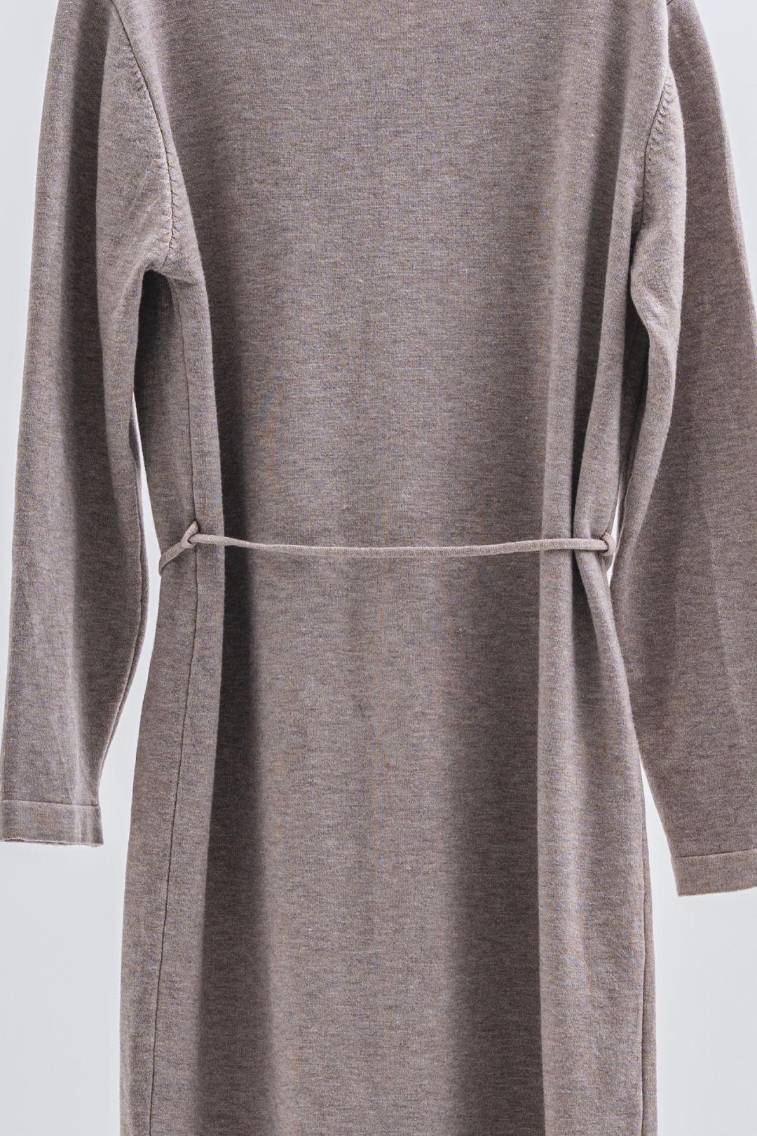 シンプルニットボタンワンピース