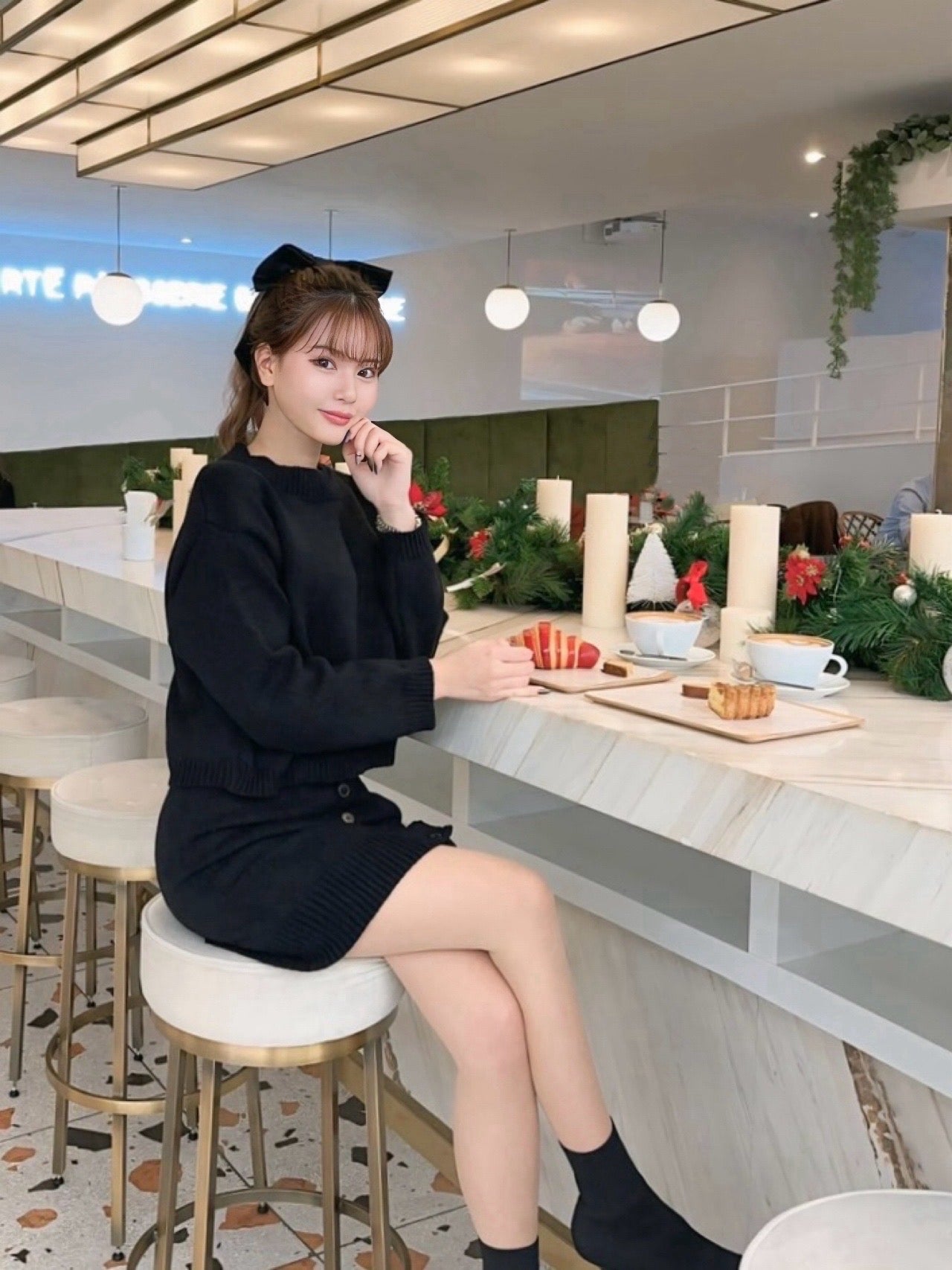 〈40%OFF〉【即納】クロップドニットセットアップ