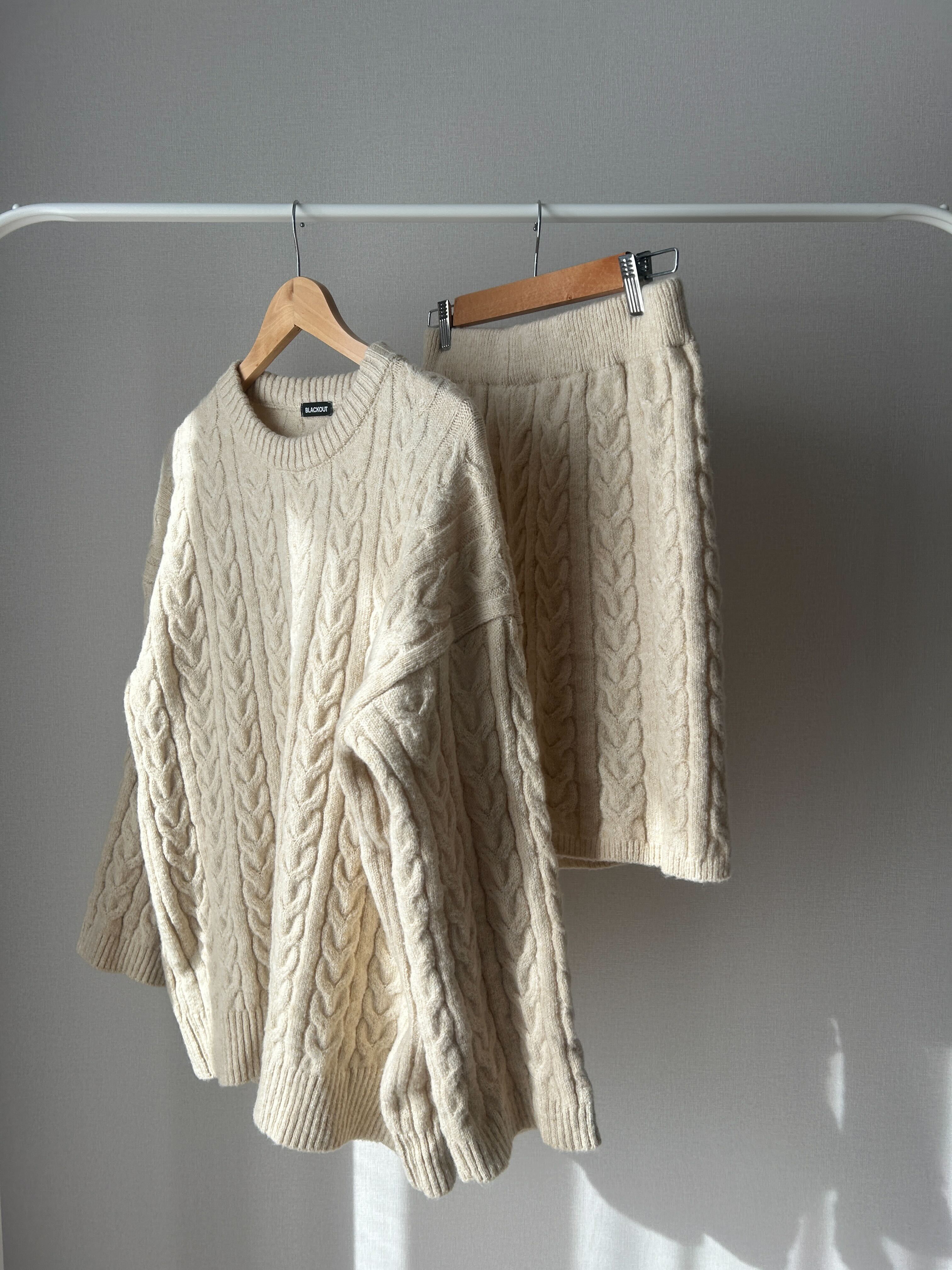 ケーブルニットセットアップ