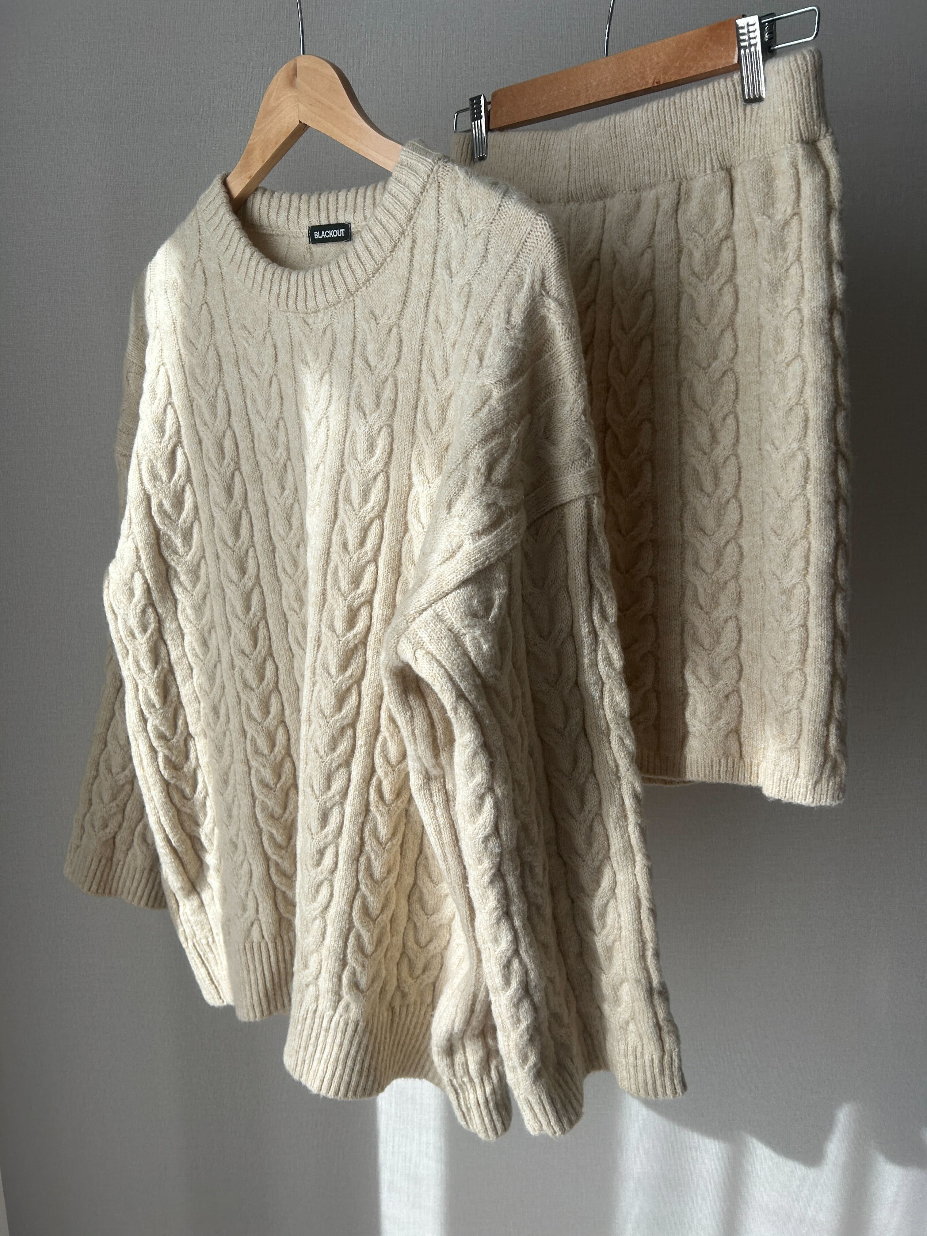 ケーブルニットセットアップ