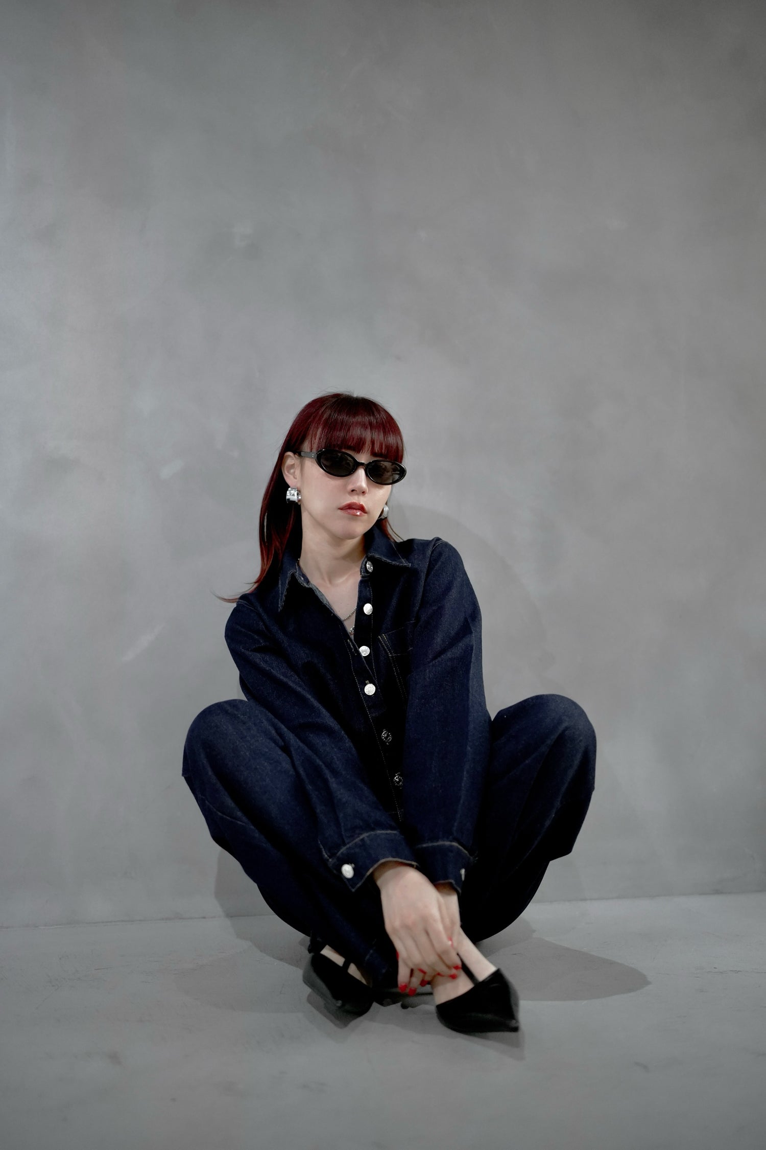 カジュアルデニムセットアップ