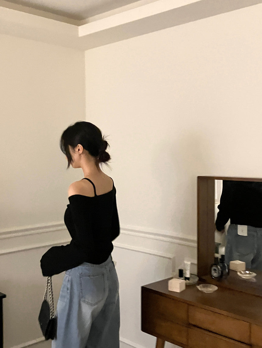 Set fair対象 | 27日(金)0:00~【即納】レイヤードオフショルダートップス