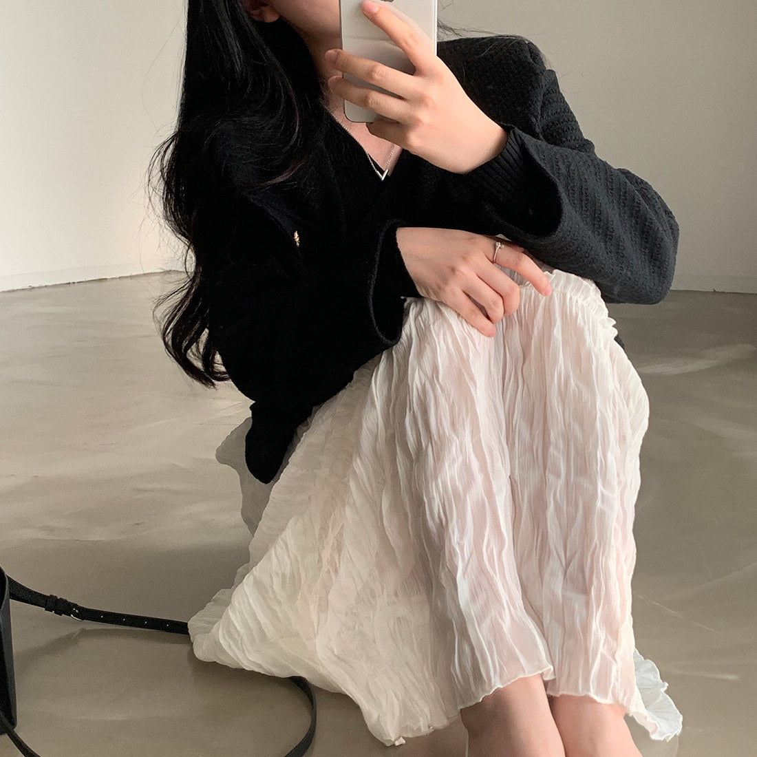 ティアードワッシャースカート