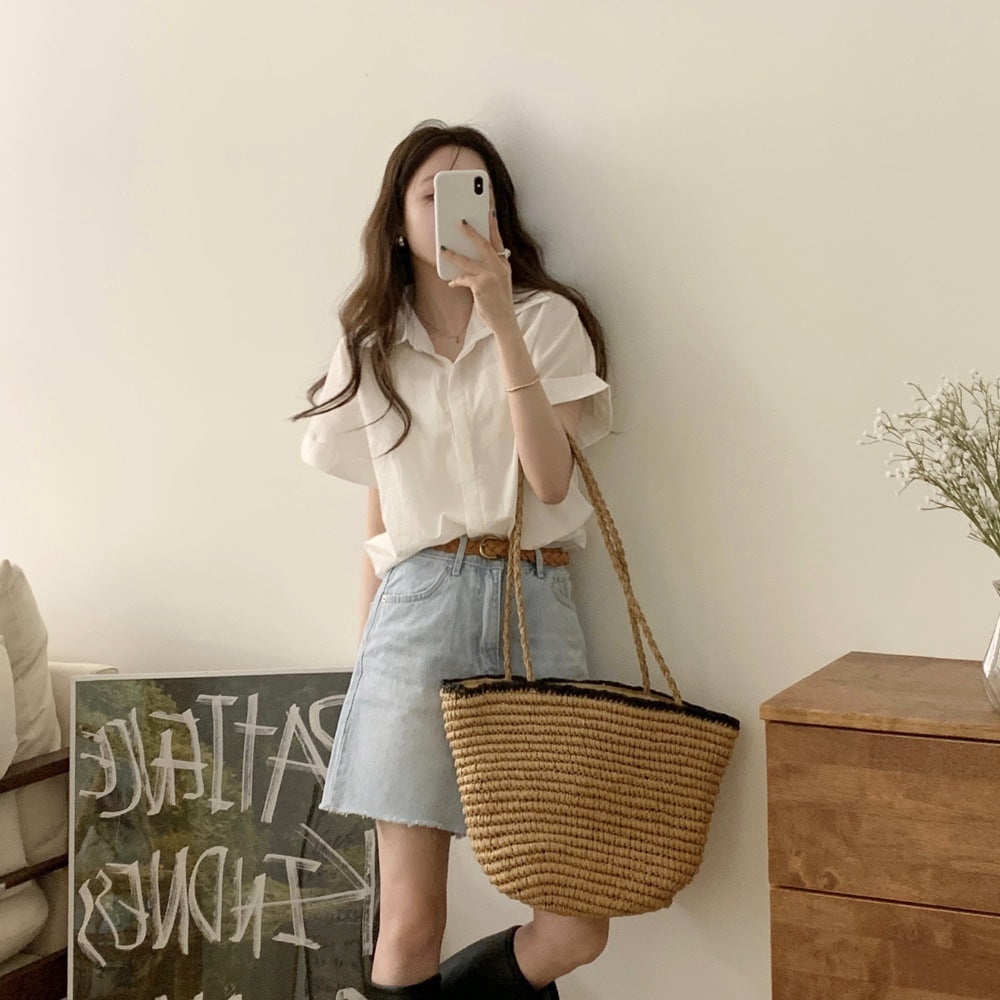 ベーシックオーバーフィットシャツ