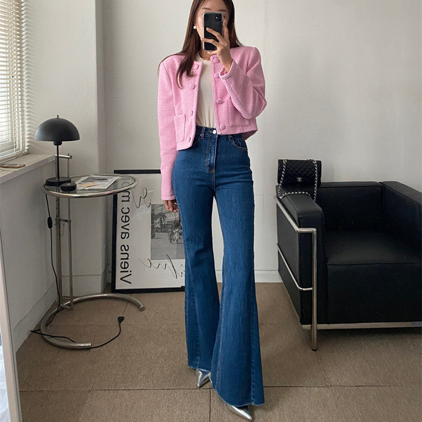 スリムラインフレアデニム