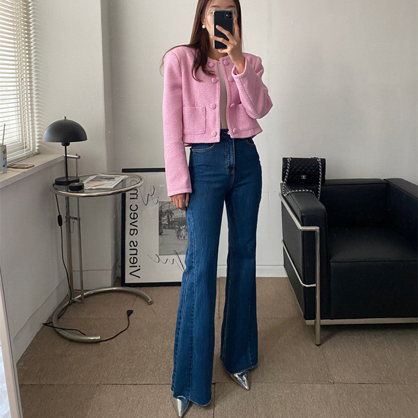 スリムラインフレアデニム