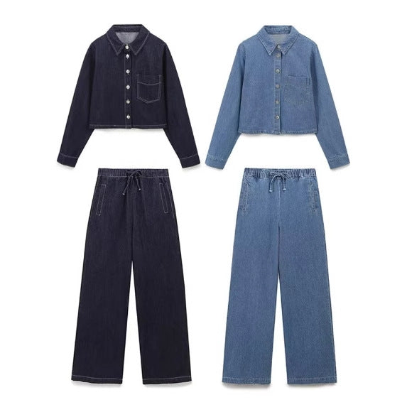 カジュアルデニムセットアップ