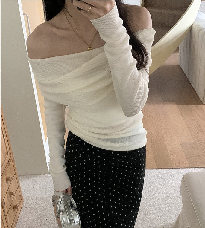 エレガントオフショルトップス