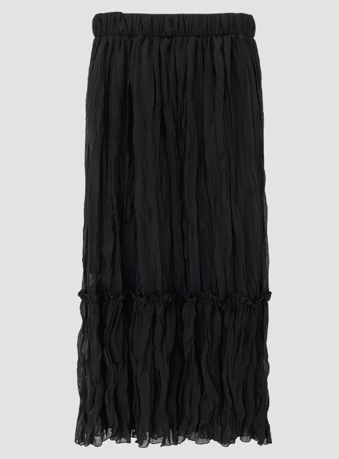 ティアードワッシャースカート