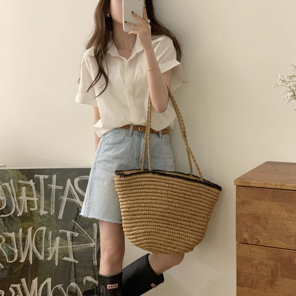 ベーシックオーバーフィットシャツ