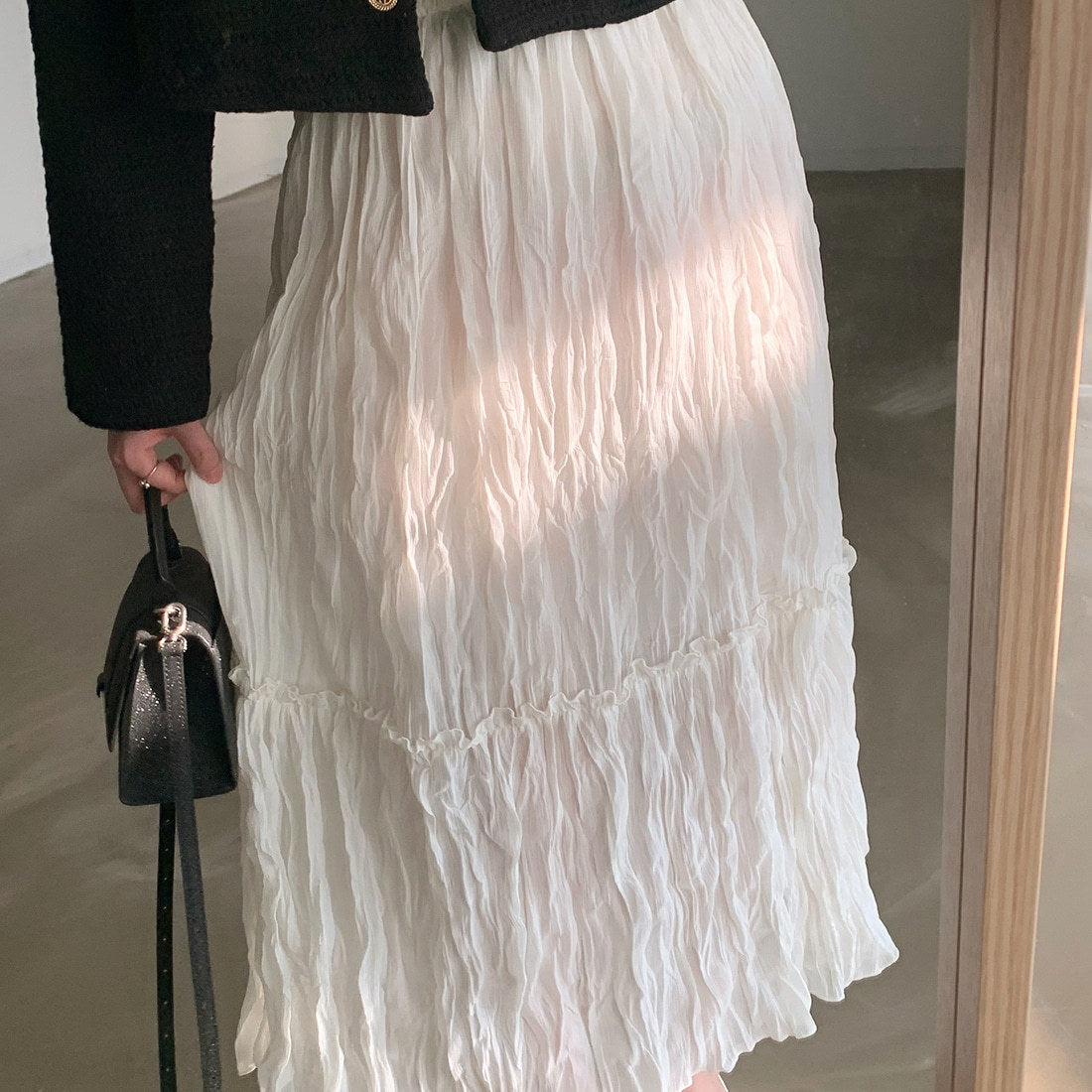 ティアードワッシャースカート