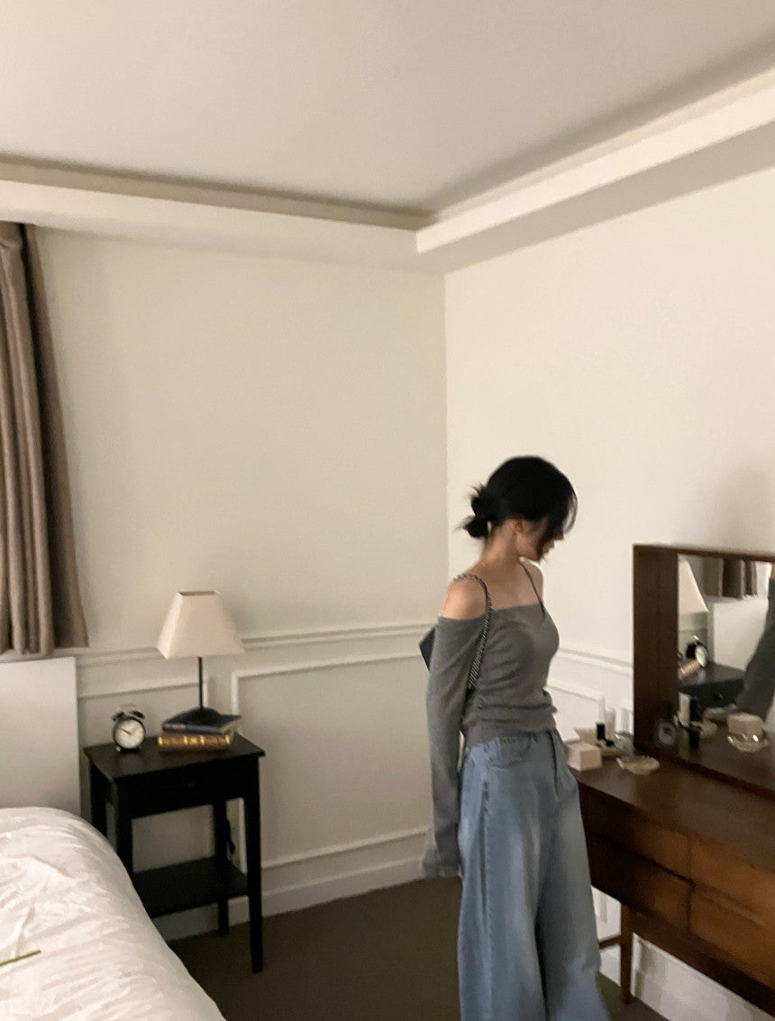 Set fair対象 | 27日(金)0:00~【即納】レイヤードオフショルダートップス