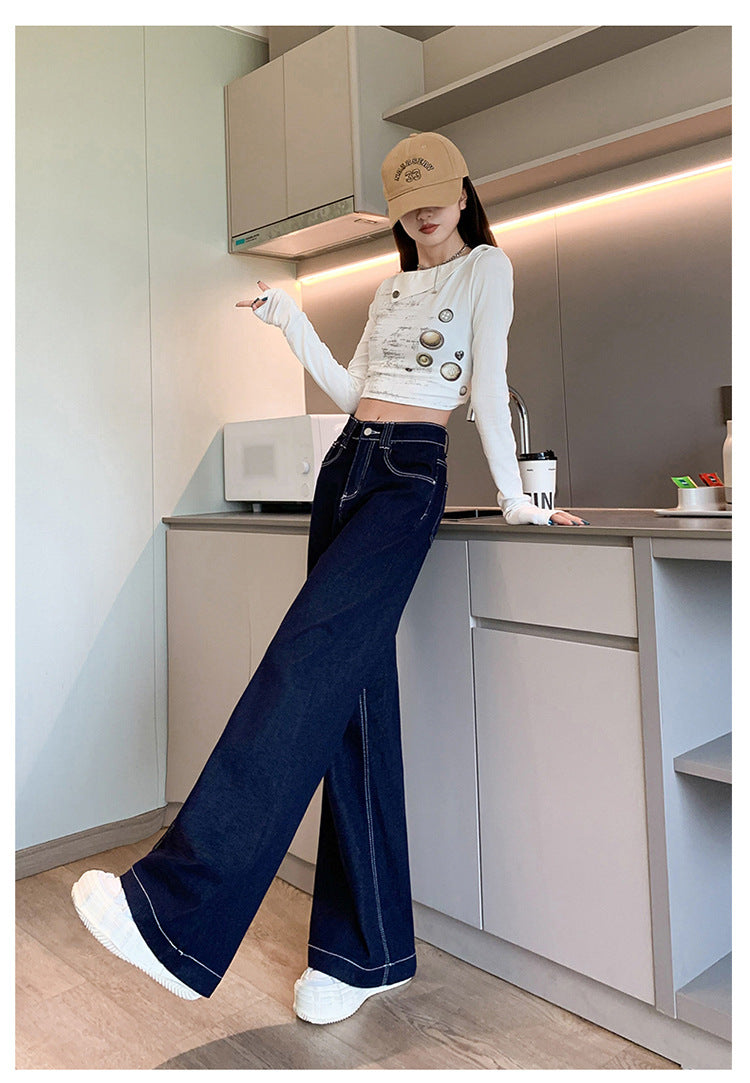 ワイドフレアデニムパンツ