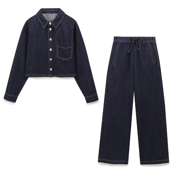 カジュアルデニムセットアップ