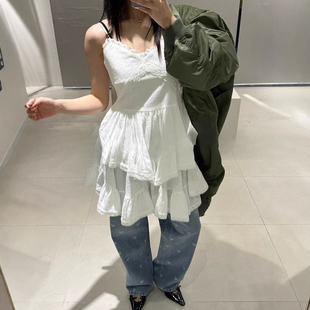 レースキャミティアードチュニック