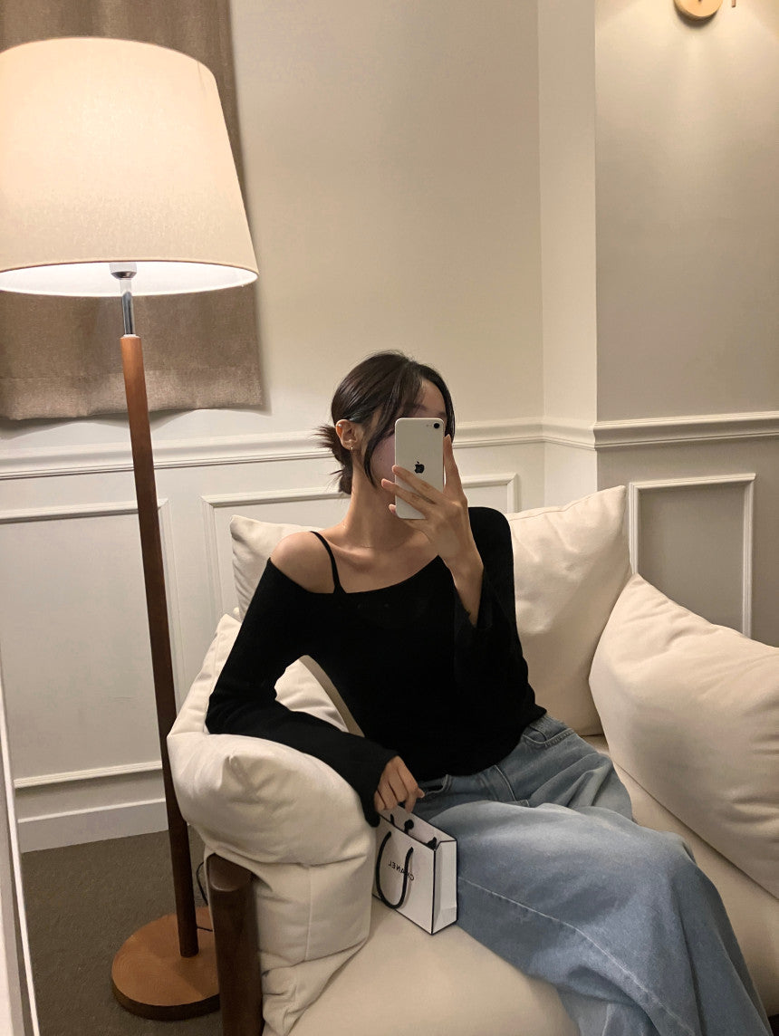 Set fair対象 | 27日(金)0:00~【即納】レイヤードオフショルダートップス