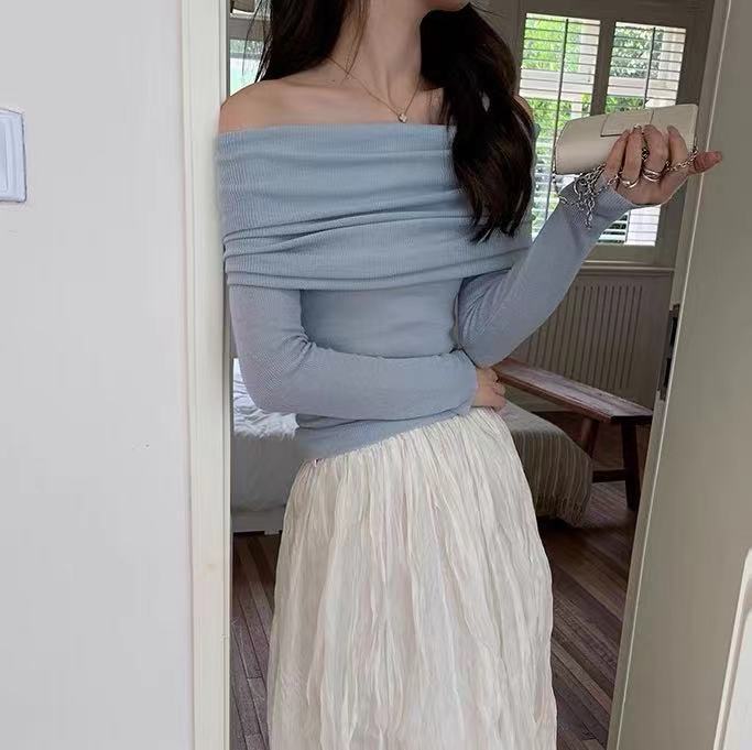 エレガントオフショルトップス