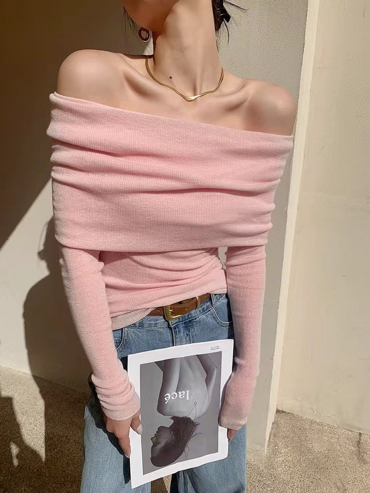 エレガントオフショルトップス