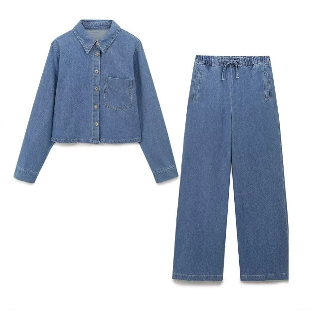 カジュアルデニムセットアップ
