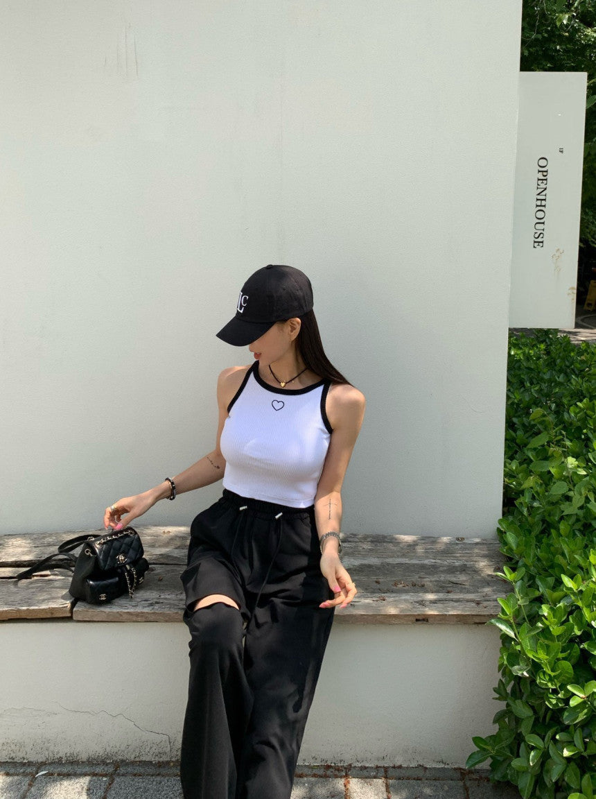 【即納】スリットカットスウェットパンツ