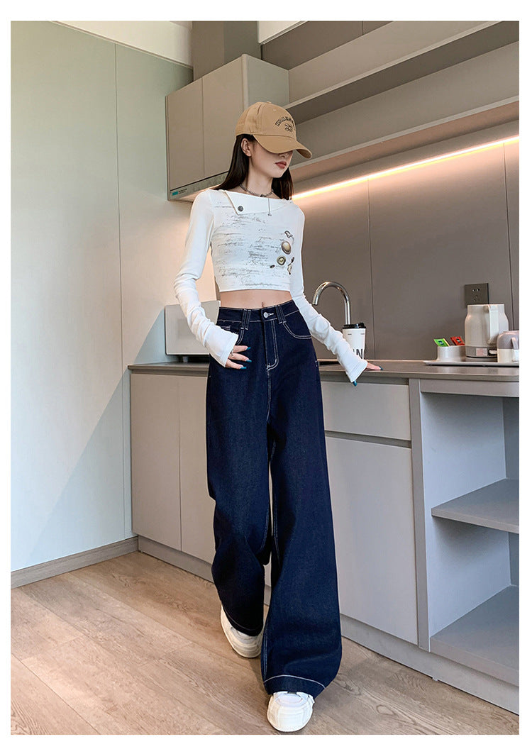 ワイドフレアデニムパンツ