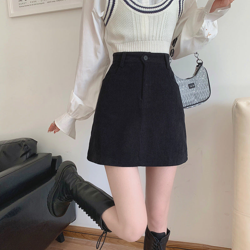 コーデュロイミニスカート