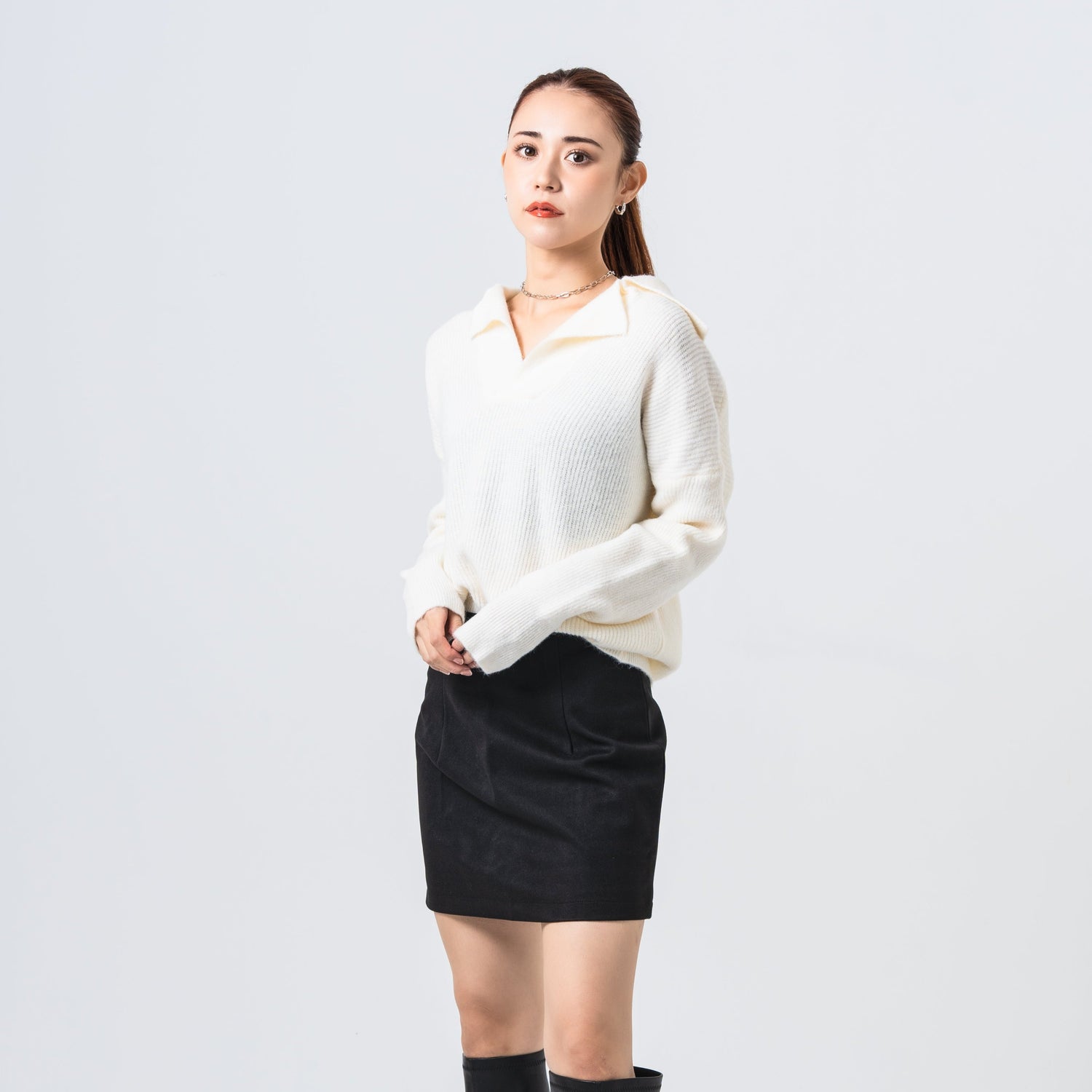 ウールミニタイトスカート