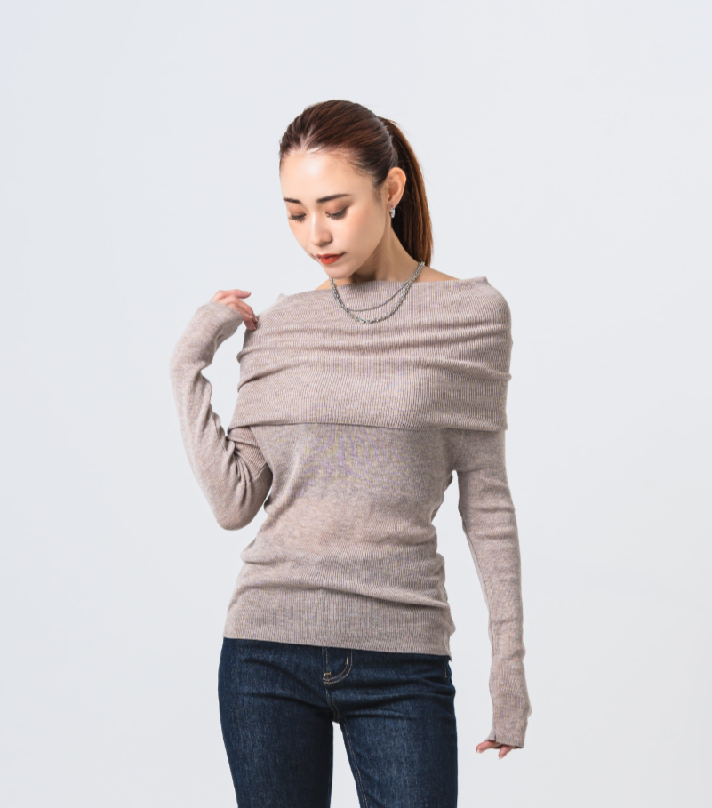 エレガントオフショルトップス