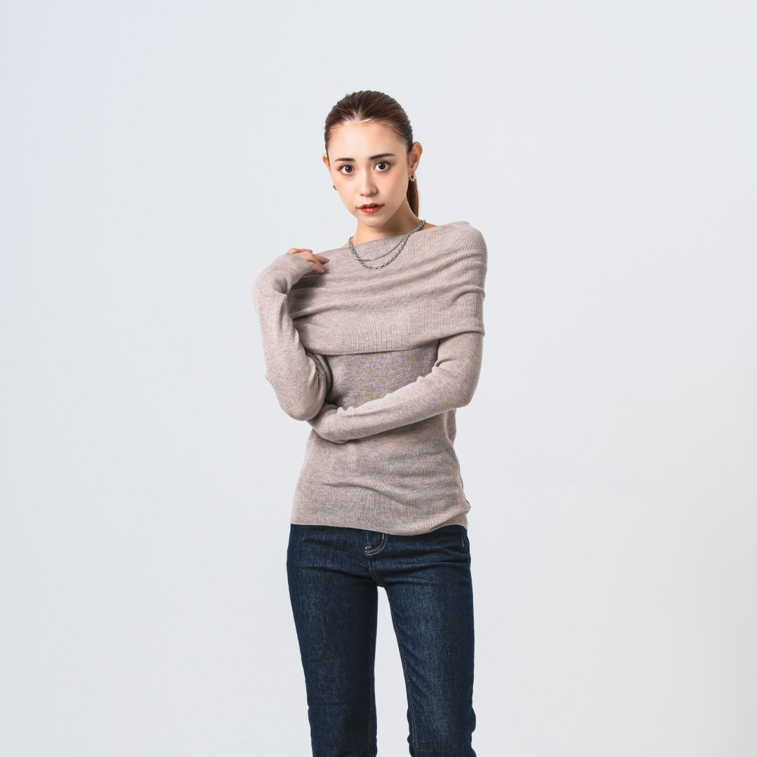 エレガントオフショルトップス