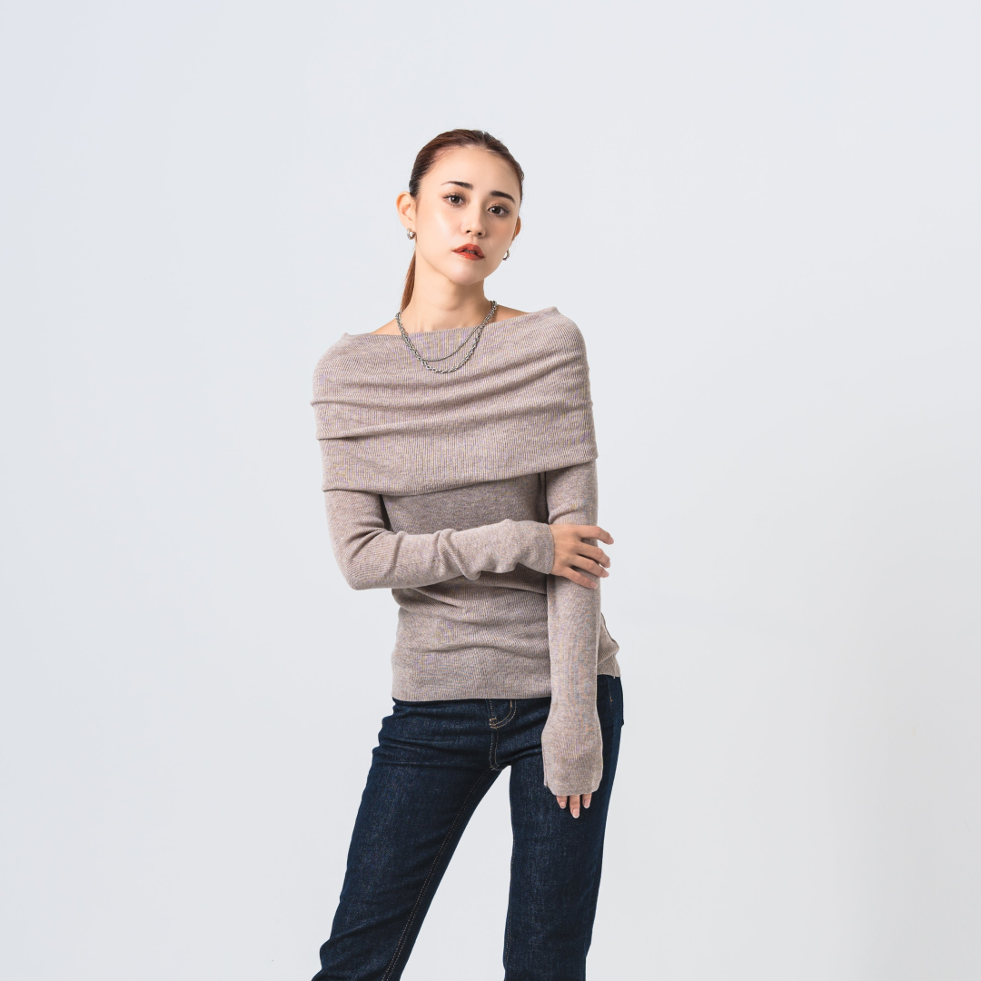 エレガントオフショルトップス