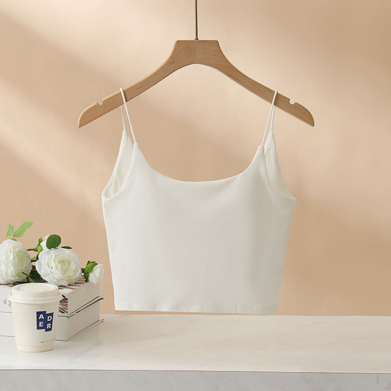 バックワイドオープンカップ付きキャミソール