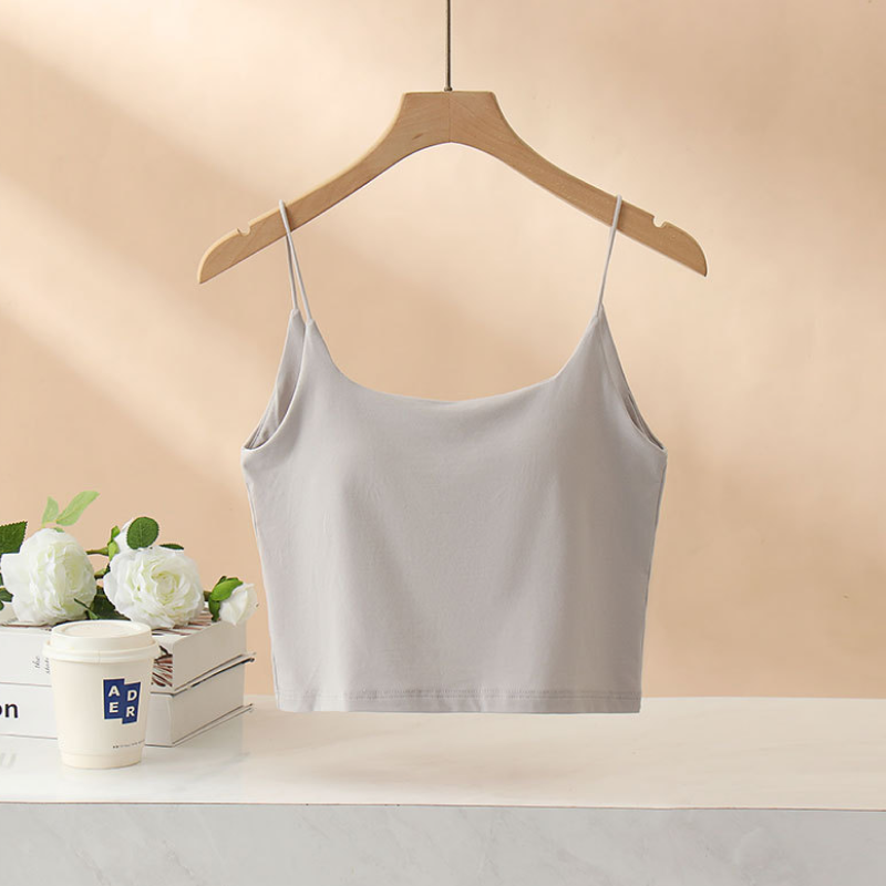 バックワイドオープンカップ付きキャミソール