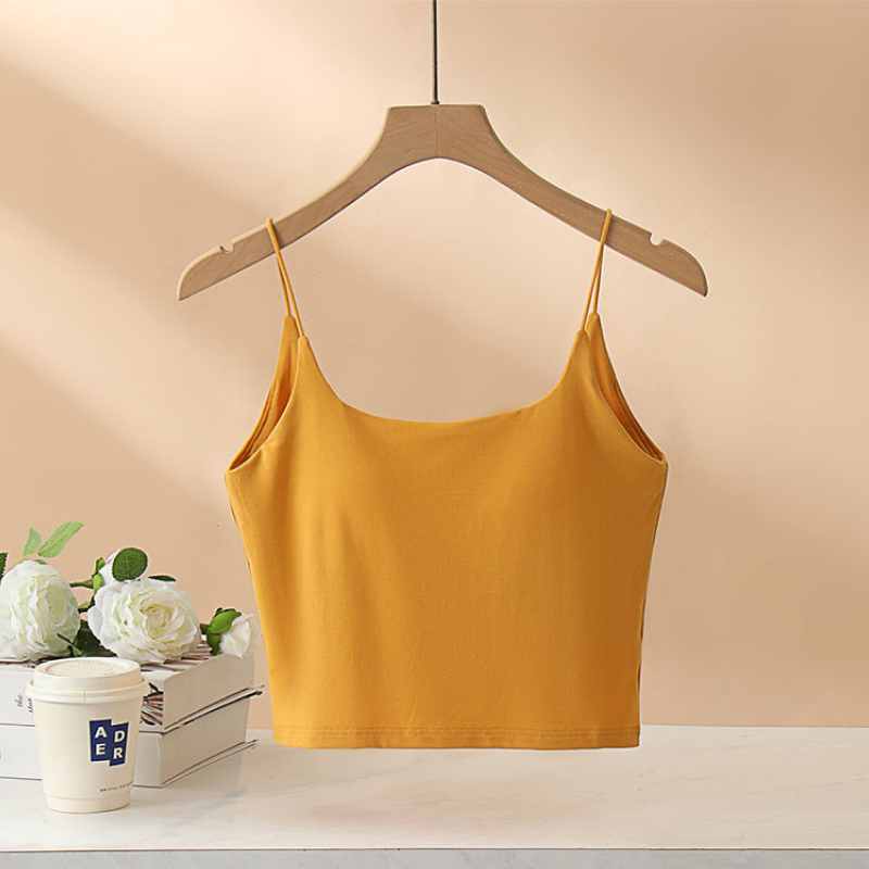 バックワイドオープンカップ付きキャミソール