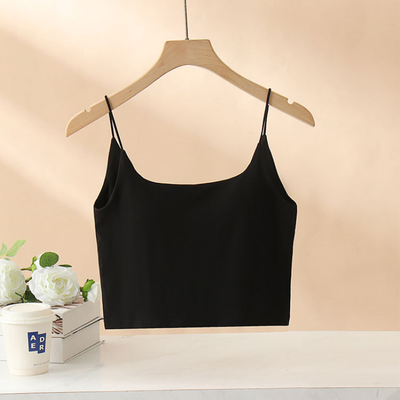 バックワイドオープンカップ付きキャミソール
