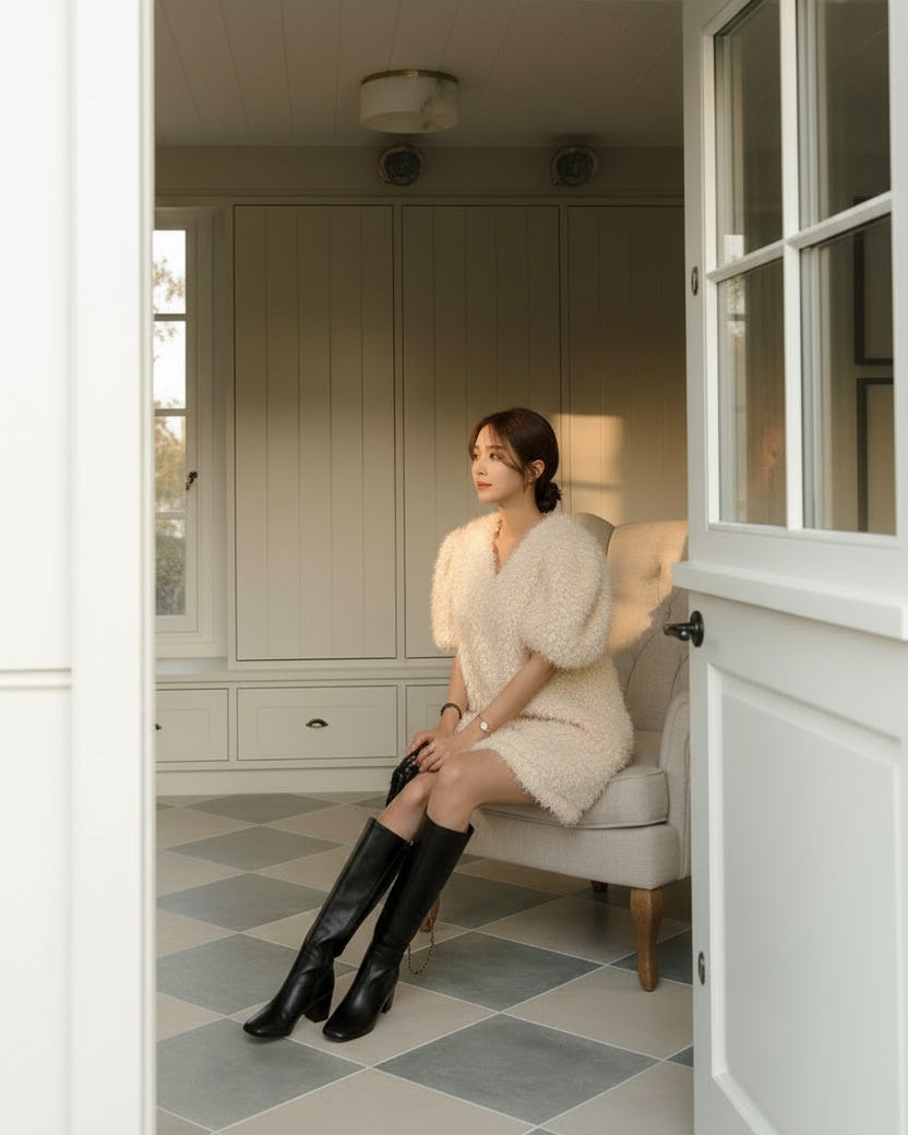 Set fair対象 | 27日(金)0:00~【即納】パフシャギーミニワンピース