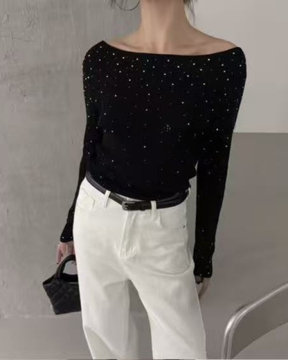 【即納】スターダスト オフショルダートップス