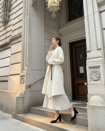 【即納  12/19(金)PM12:00～販売START】クラシカルレイヤード ロングコート