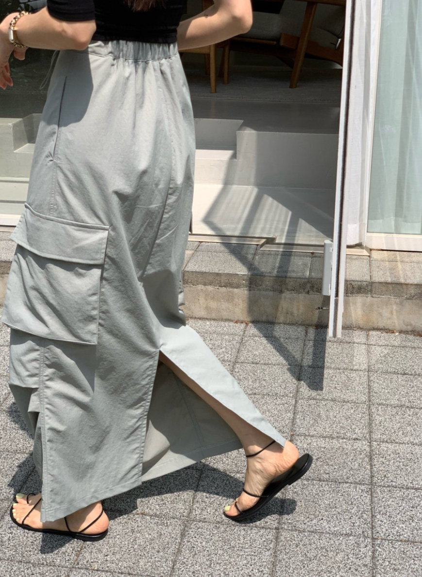 ドロストカーゴロングスカート