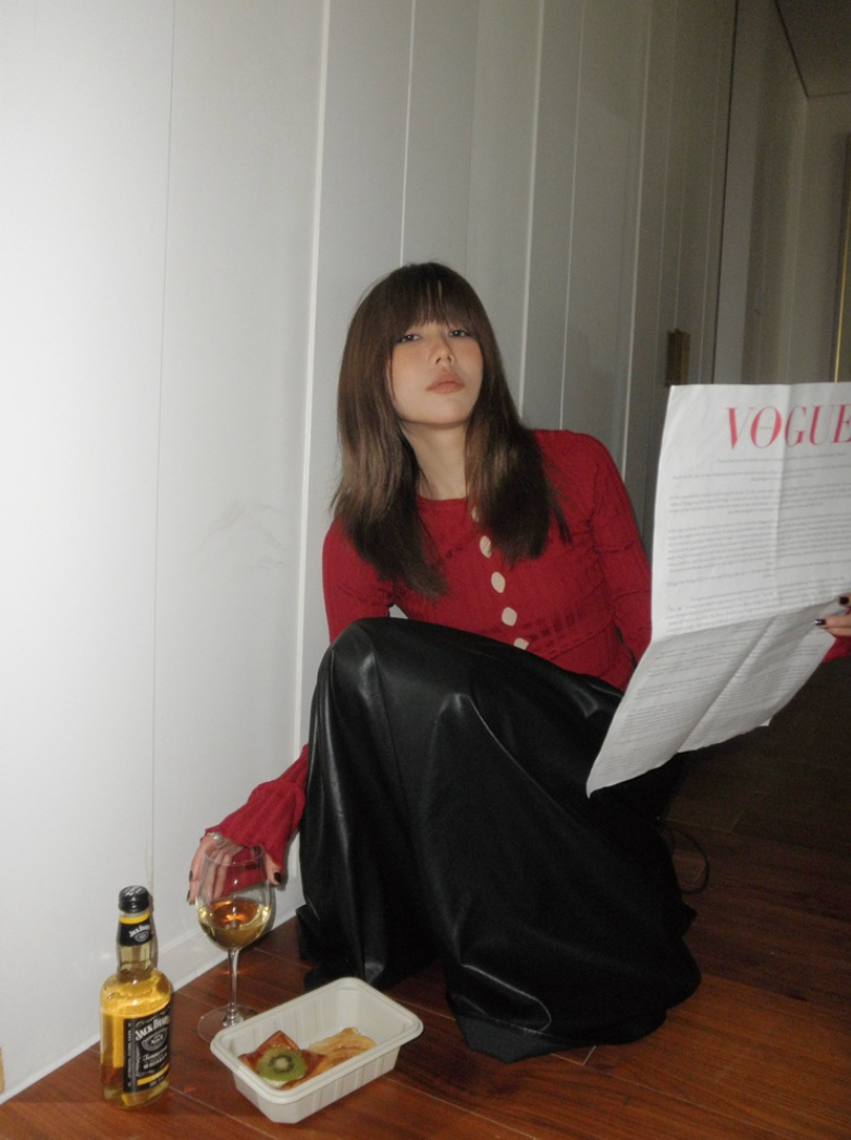 [ Influencer Recommend ]【一部即納】フロントカットアウトリブニットトップス