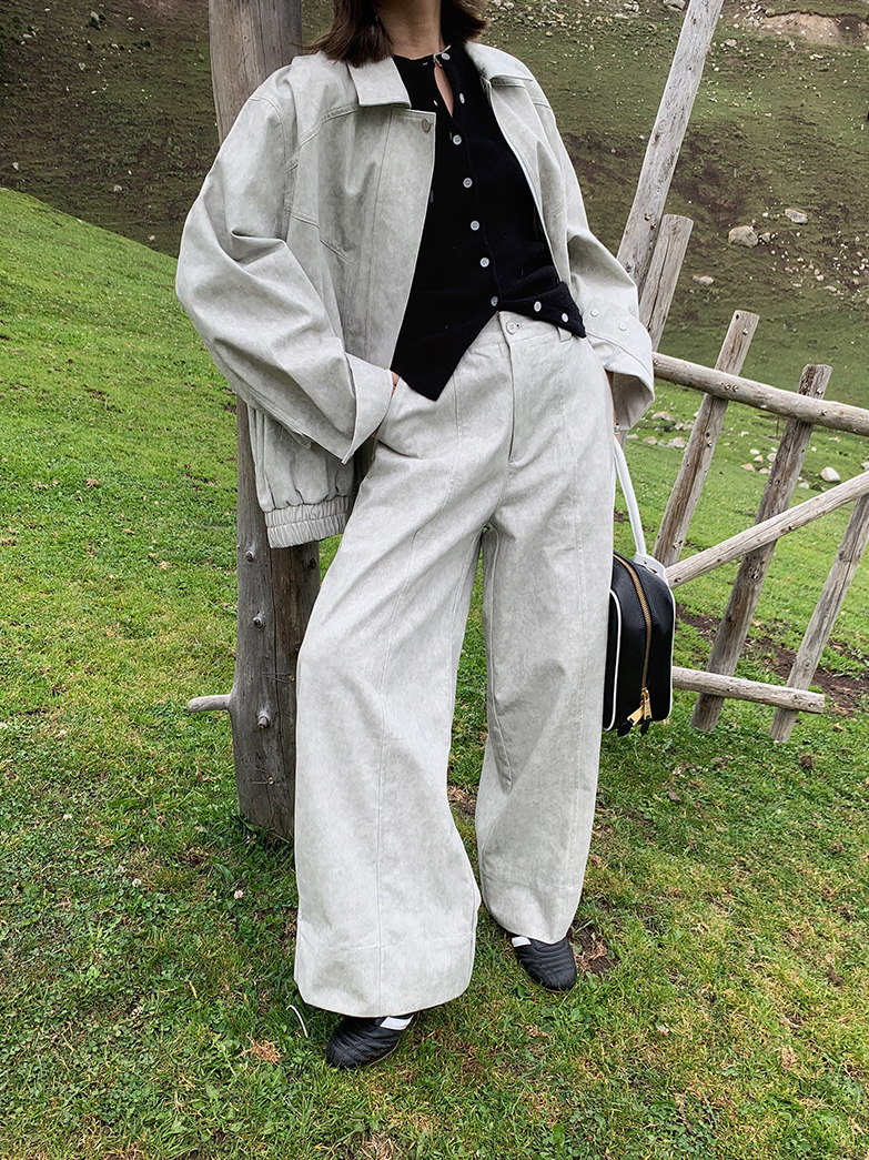 ノースリーブリブニットカーディガンベスト