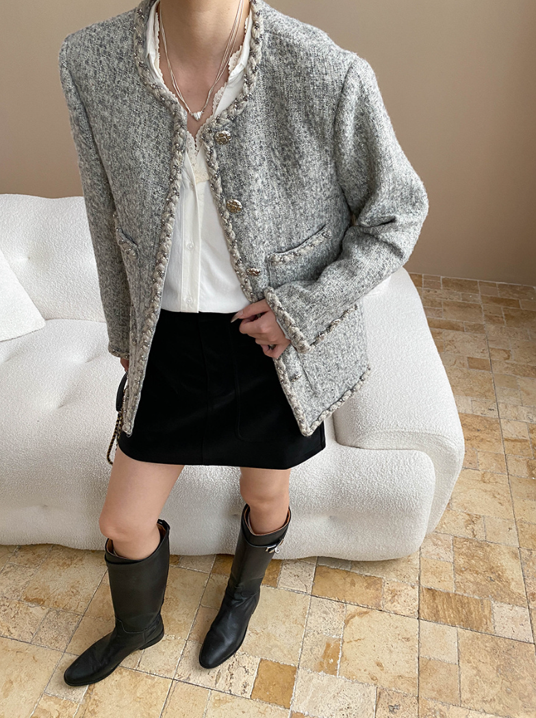 フェイクスエードAラインミニスカート