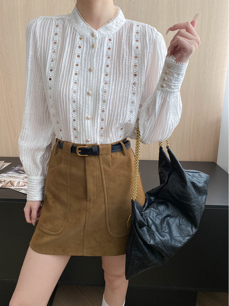 フェイクスエードAラインミニスカート