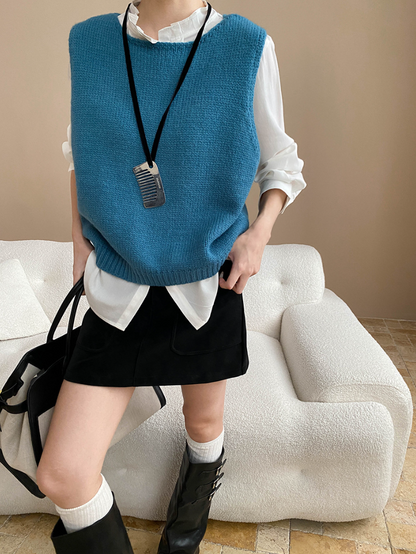 フェイクスエードAラインミニスカート