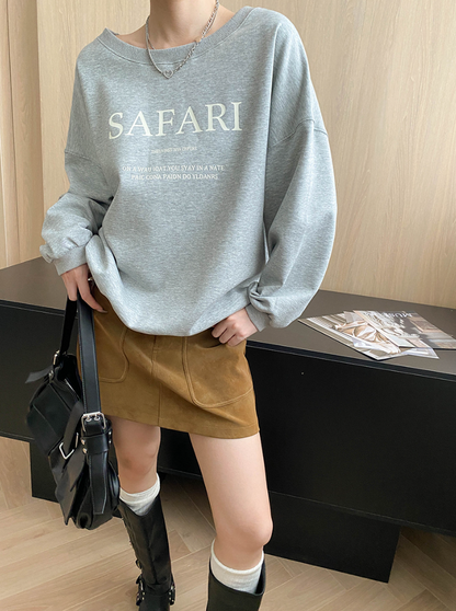 フェイクスエードAラインミニスカート