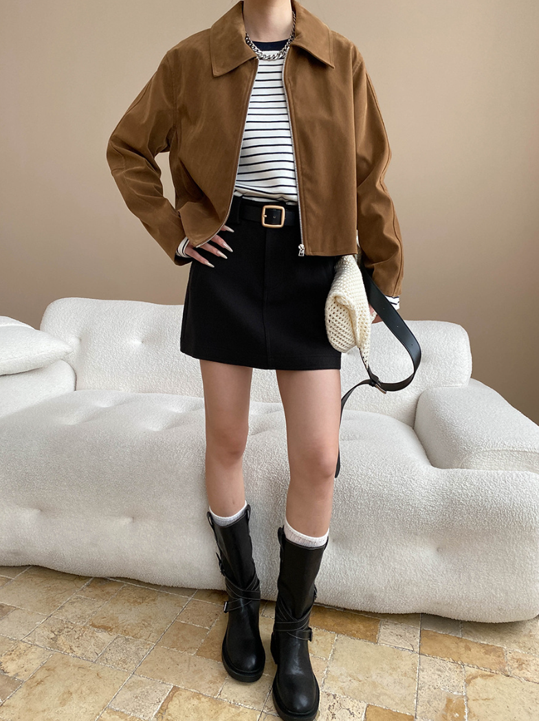 [ Influencer Recommend ]フェイクスエードショートジャケット