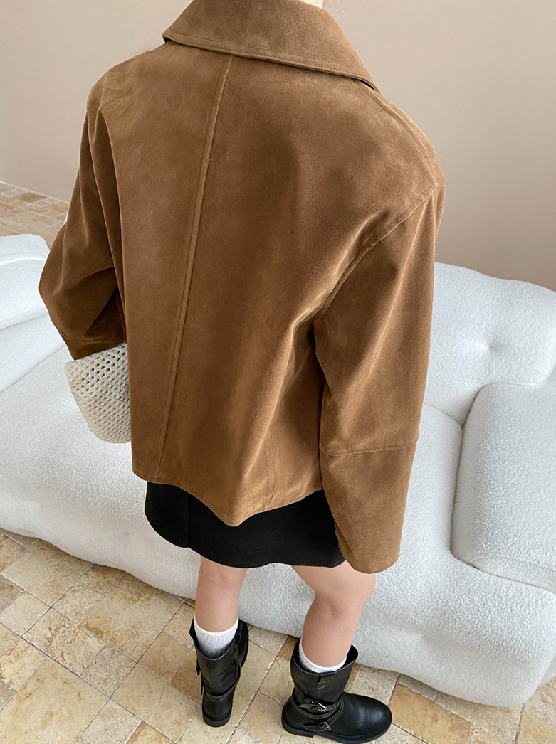 [ Influencer Recommend ]フェイクスエードショートジャケット