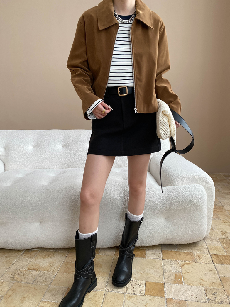 [ Influencer Recommend ]フェイクスエードショートジャケット